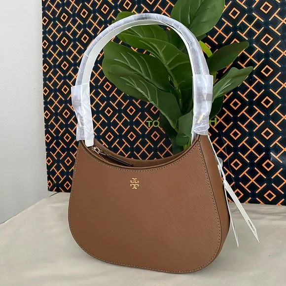 NWT , tory burch Emerson brown shoulder bag moose 150258 - Picture 4 of 15